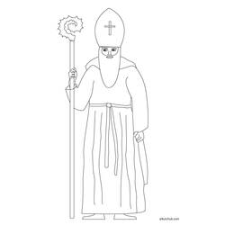 Раскраска: Святой николай (Праздники и особые случаи) #59297 - Бесплатные раскраски для печати