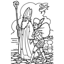 Раскраска: Святой николай (Праздники и особые случаи) #59299 - Бесплатные раскраски для печати
