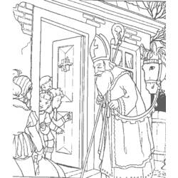 Раскраска: Святой николай (Праздники и особые случаи) #59309 - Бесплатные раскраски для печати