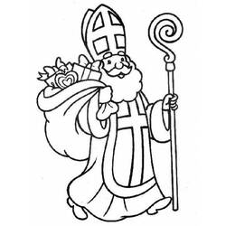 Раскраска: Святой николай (Праздники и особые случаи) #59336 - Раскраски для печати