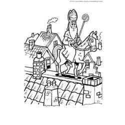Раскраска: Святой николай (Праздники и особые случаи) #59340 - Бесплатные раскраски для печати