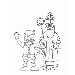 Раскраска: Святой николай (Праздники и особые случаи) #59363 - Бесплатные раскраски для печати