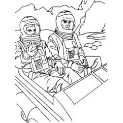 Раскраска: космонавт (Профессии и профессии) #87606 - Раскраски для печати