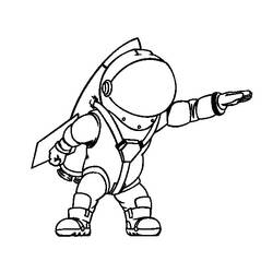 Раскраска: космонавт (Профессии и профессии) #87608 - Раскраски для печати