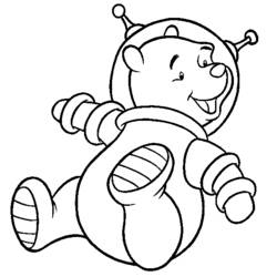 Раскраска: космонавт (Профессии и профессии) #87626 - Бесплатные раскраски для печати