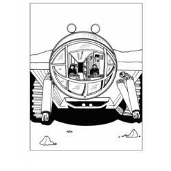 Раскраска: космонавт (Профессии и профессии) #87645 - Бесплатные раскраски для печати