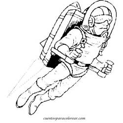 Раскраска: космонавт (Профессии и профессии) #87646 - Раскраски для печати