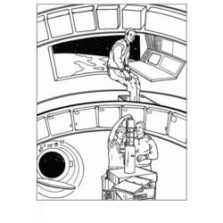 Раскраска: космонавт (Профессии и профессии) #87682 - Бесплатные раскраски для печати