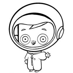 Раскраска: космонавт (Профессии и профессии) #87705 - Раскраски для печати