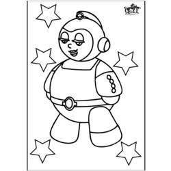 Раскраска: космонавт (Профессии и профессии) #87910 - Бесплатные раскраски для печати