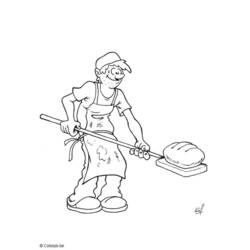 Раскраска: пекарь (Профессии и профессии) #89871 - Бесплатные раскраски для печати