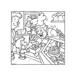 Раскраска: пекарь (Профессии и профессии) #89896 - Раскраски для печати