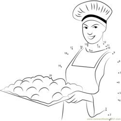 Раскраска: пекарь (Профессии и профессии) #89901 - Раскраски для печати