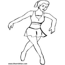 Раскраска: Танцор (Профессии и профессии) #92113 - Бесплатные раскраски для печати