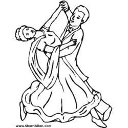 Раскраска: Танцор (Профессии и профессии) #92120 - Бесплатные раскраски для печати