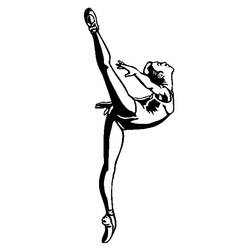 Раскраска: Танцор (Профессии и профессии) #92126 - Раскраски для печати