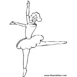 Раскраска: Танцор (Профессии и профессии) #92139 - Бесплатные раскраски для печати