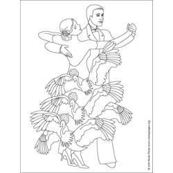 Раскраска: Танцор (Профессии и профессии) #92141 - Бесплатные раскраски для печати