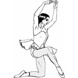 Раскраска: Танцор (Профессии и профессии) #92202 - Бесплатные раскраски для печати
