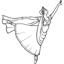 Раскраска: Танцор (Профессии и профессии) #92215 - Бесплатные раскраски для печати