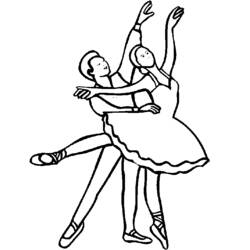 Раскраска: Танцор (Профессии и профессии) #92301 - Раскраски для печати