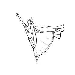 Раскраска: Танцор (Профессии и профессии) #92316 - Бесплатные раскраски для печати