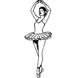 Раскраска: Танцор (Профессии и профессии) #92319 - Раскраски для печати
