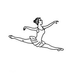 Раскраска: Танцор (Профессии и профессии) #92372 - Раскраски для печати