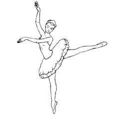 Раскраска: Танцор (Профессии и профессии) #92395 - Раскраски для печати