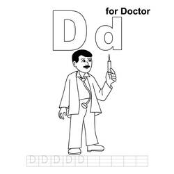 Раскраска: Доктор / Доктор (Профессии и профессии) #93509 - Раскраски для печати