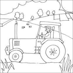 Раскраска: фермер (Профессии и профессии) #96244 - Раскраски для печати