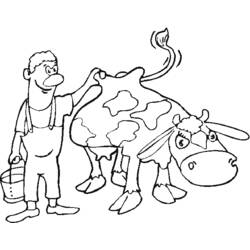 Раскраска: фермер (Профессии и профессии) #96316 - Раскраски для печати