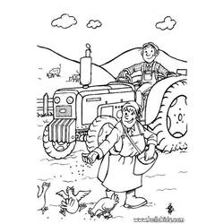Раскраска: фермер (Профессии и профессии) #96335 - Раскраски для печати