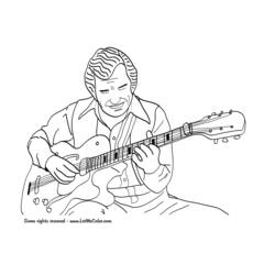 Раскраска: гитарист (Профессии и профессии) #98058 - Раскраски для печати