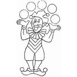Раскраска: жонглер (Профессии и профессии) #99220 - Раскраски для печати