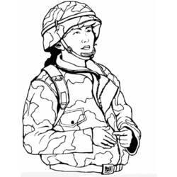 Раскраска: военные (Профессии и профессии) #102118 - Раскраски для печати