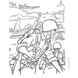 Раскраска: военные (Профессии и профессии) #102238 - Раскраски для печати