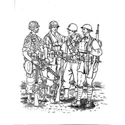 Раскраска: военные (Профессии и профессии) #102394 - Раскраски для печати