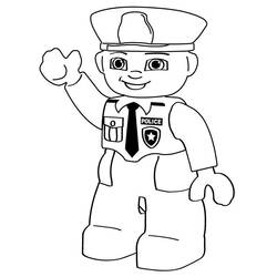 Раскраска: полицейский (Профессии и профессии) #105388 - Раскраски для печати