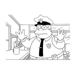 Раскраска: полицейский (Профессии и профессии) #105402 - Бесплатные раскраски для печати