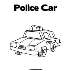 Раскраска: полицейский (Профессии и профессии) #105418 - Бесплатные раскраски для печати