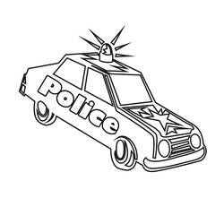 Раскраска: полицейский (Профессии и профессии) #105435 - Бесплатные раскраски для печати