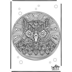 Раскраска: Мандала Животные (мандалы) #22697 - Раскраски для печати