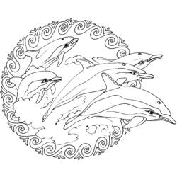 Раскраска: Мандала Животные (мандалы) #22718 - Раскраски для печати