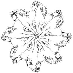 Раскраска: Мандала Животные (мандалы) #22743 - Раскраски для печати