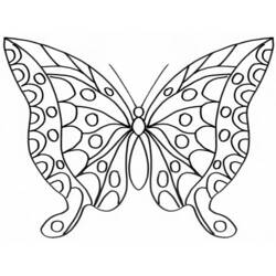 Раскраски: Бабочка Мандалы - Раскраски для печати