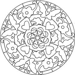 Раскраска: Бабочка Мандалы (мандалы) #117392 - Раскраски для печати