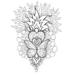 Раскраска: Бабочка Мандалы (мандалы) #117430 - Раскраски для печати