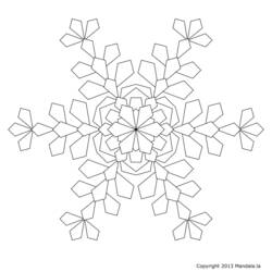 Раскраска: Flocon Mandalas (мандалы) #117600 - Раскраски для печати