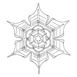 Раскраска: Flocon Mandalas (мандалы) #117609 - Раскраски для печати